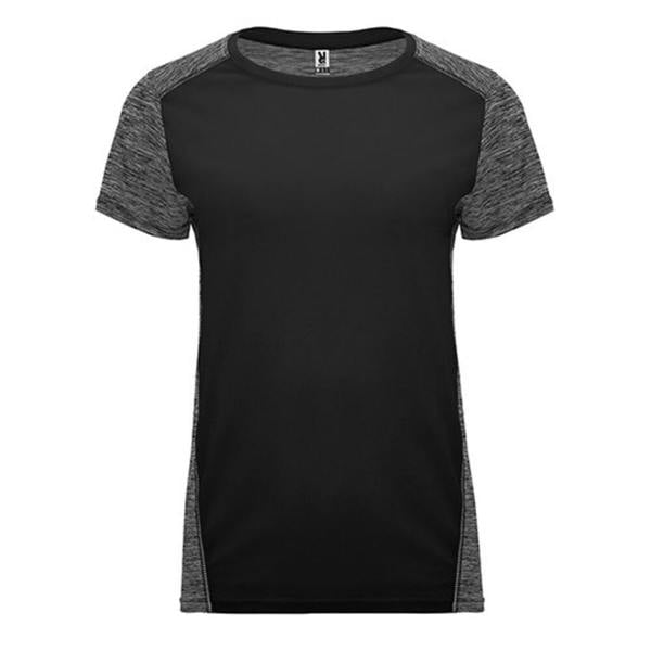 Roly Womens/Ladies Zolder T-Shirt - Black/Black Heather - 