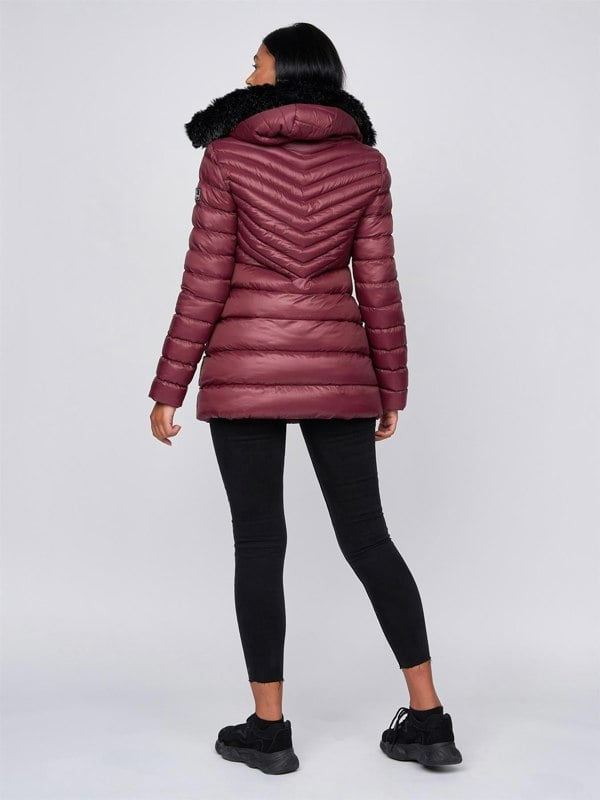 Crosshatch Ladies Denmoore Jacket Berry