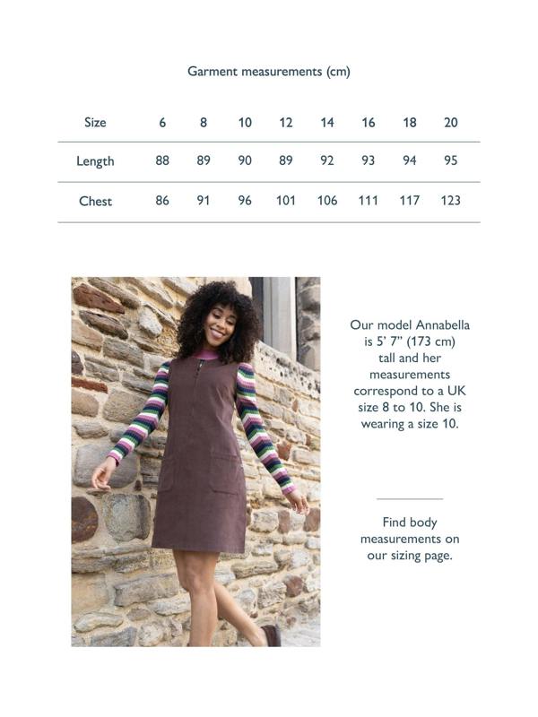 Kite Womens Organic Purewell Cord Pinafore Dress