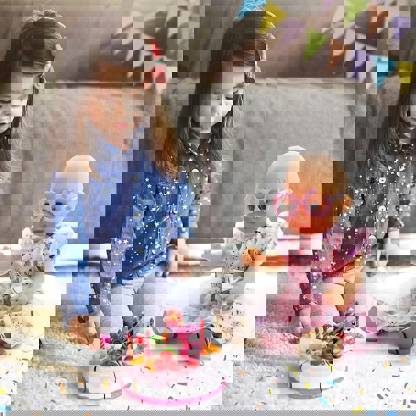 deAO Toys Baby Doll Birthday Clothes Set Pretend Play Cutting, and Doll Decorating Accessory Toys inches Baby Doll (Doll Not Included)