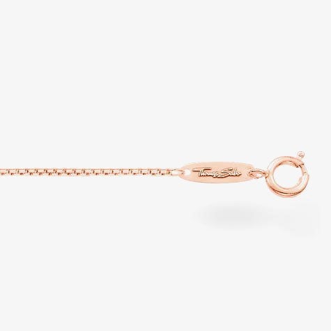 THOMAS SABO Rose Gold Plated Square Belcher Chain KE1106-415-12