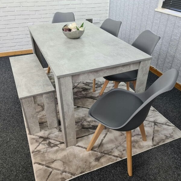 Kosy Koala Dining Table Set with 4 Chairs Dining Room and Kitchen table set of 4, and Bench
