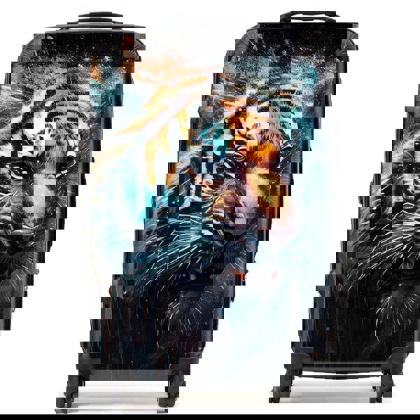 Warren Reed Tiger Face Splashart Dark Background Suitcase