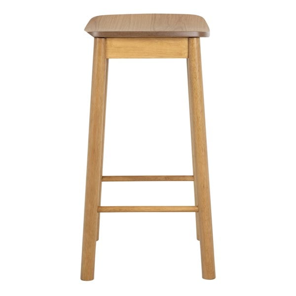 Furniture To Go Barlow Bar Stool Without Back in Matt Oak Set of 2
