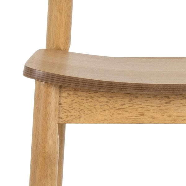 Wyld Haus Brno Kitchen Dining Set Natural Oak Effect Bar Table + 2 Bar Stools