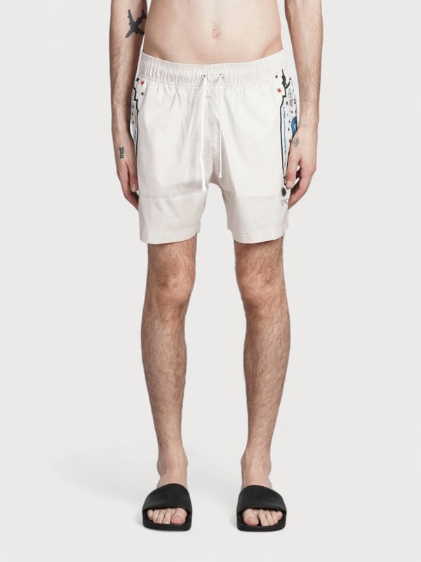 Amiri Fortune Swim Trunks Birch - Supplied FashionAmiri