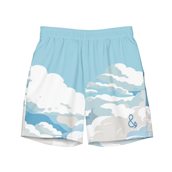 Anchor & Crew Cloud Thoughts Pattern Recycled Fabric Swim Shorts