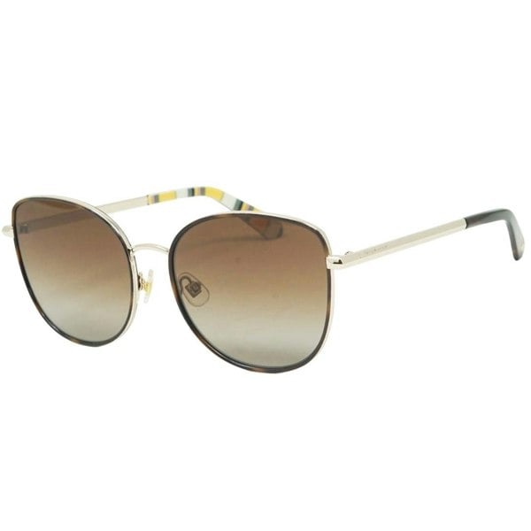 Kate Spade Brown Gradient Lens Gold Sunglasses