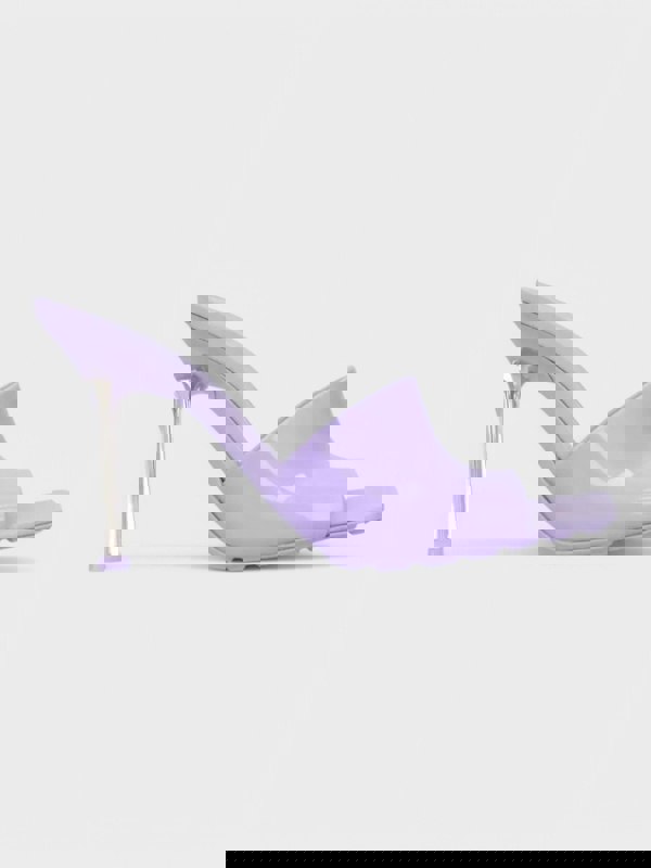 Bottega Veneta Mule Heel Sandal Puddle Sole Wisteria Purple - Supplied FashionBottega Veneta