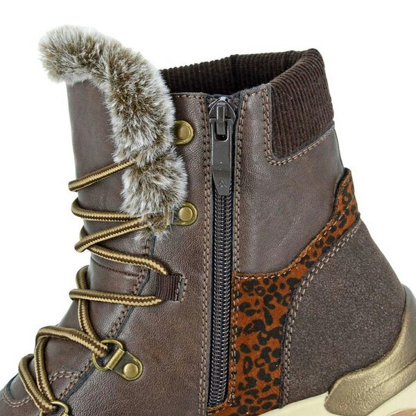 Cipriata Womens/Ladies Acilia Leopard Print Ankle Boots - Brown
