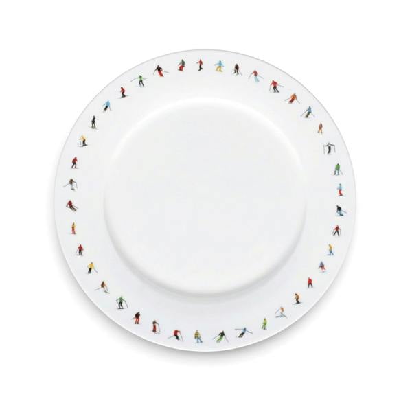 Powderhound Ski Chain Dinner Plate