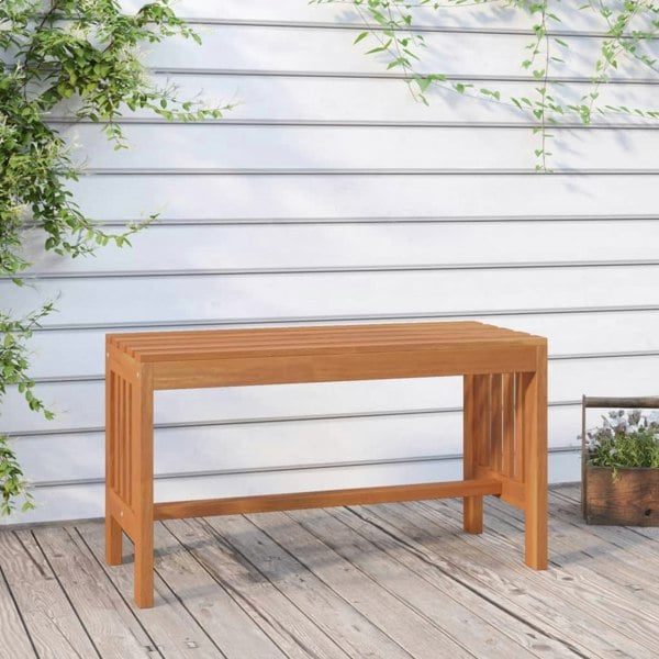 Berkfield Garden Bench 80 cm Solid Wood Eucalyptus