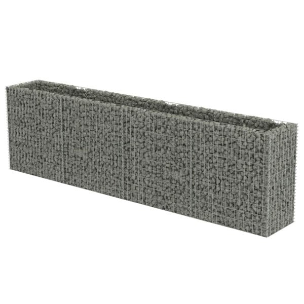 Berkfield Gabion Raised Bed Galvanised Steel 360x50x100 cm
