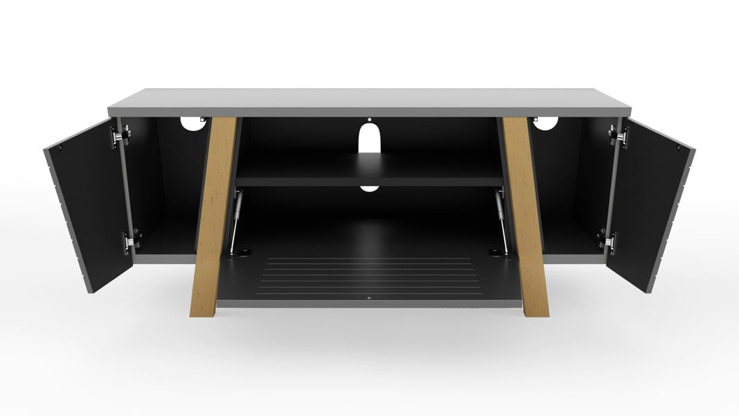 Dorel Home Florence TV-Stand with 2 Doors & 1 Flap Grey/Oak