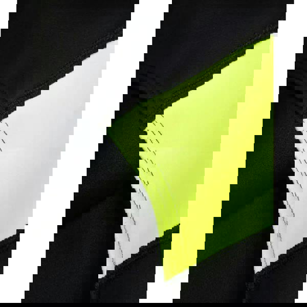 Speedo womens sleeveless thermal swimsuit in black and neon yellow