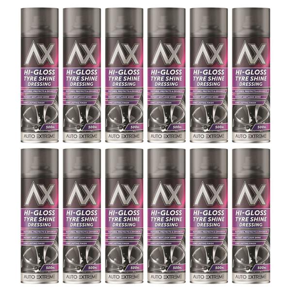 Auto Extreme 12X - Hi-Gloss Tyre Shine Spray 500ml