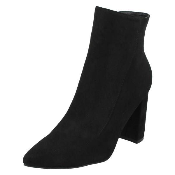 Spot On Ladies Spot On Zip Up Ankle Boots F51140