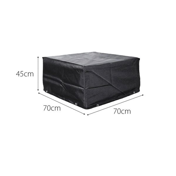 Cozy Bay Furniture Cozy Bay EZBreathe Malta Footstool Cover in Black