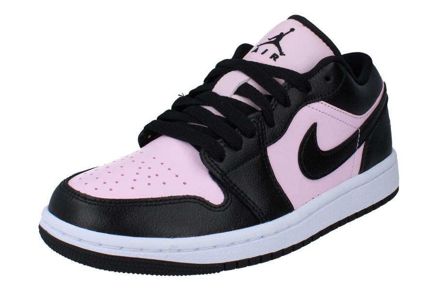 Nike Womens Air Jordan 1 Low Trainers Io3394  663 - Pink Foam Black White 663 - Photo 0