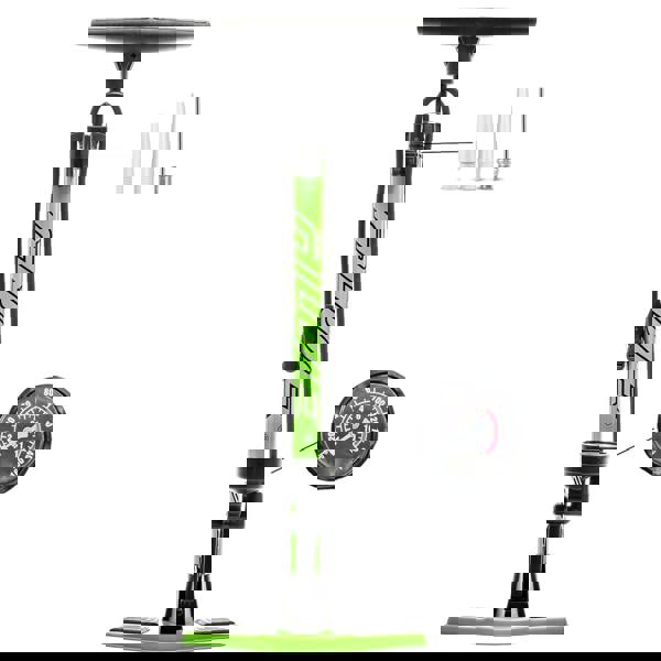 Awe 160 PSI Heavy Duty Steel Track Floor Pump With Gauge Dual Valve