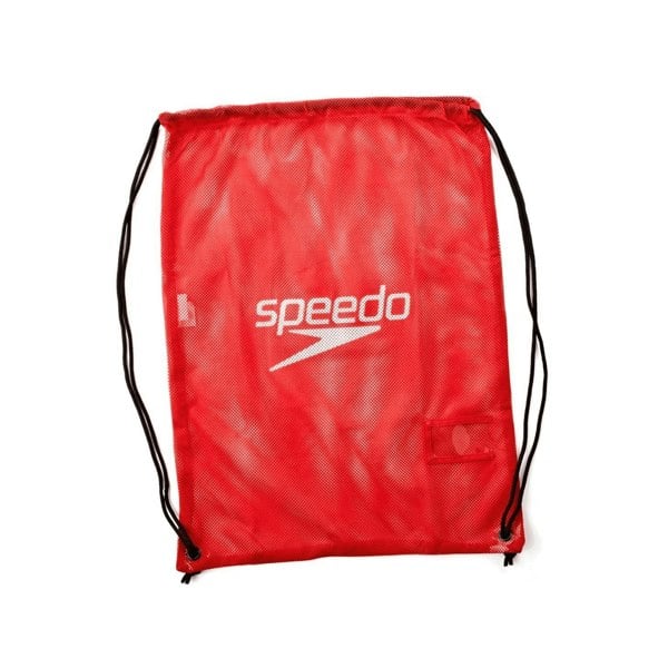 Speedo Wet Kit Mesh Drawstring Bag - Red