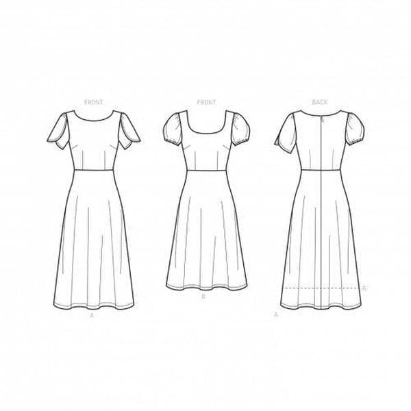 New Look Sewing Pattern 6693, Dresses for Women, A (4-6-8-10-12-14-16) - Easy