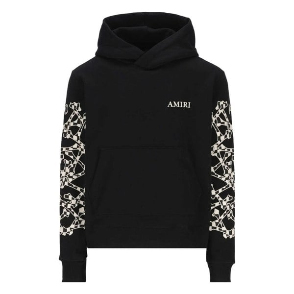 Amiri Checkered Bones Black Hoodie