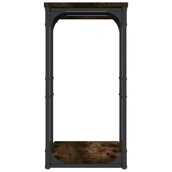 Berkfield Side Table Smoked Oak 40x30x60 cm Engineered Wood