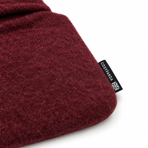 CosyPanda Burgundy Merino Wool 2 Litre Hot Water Bottle