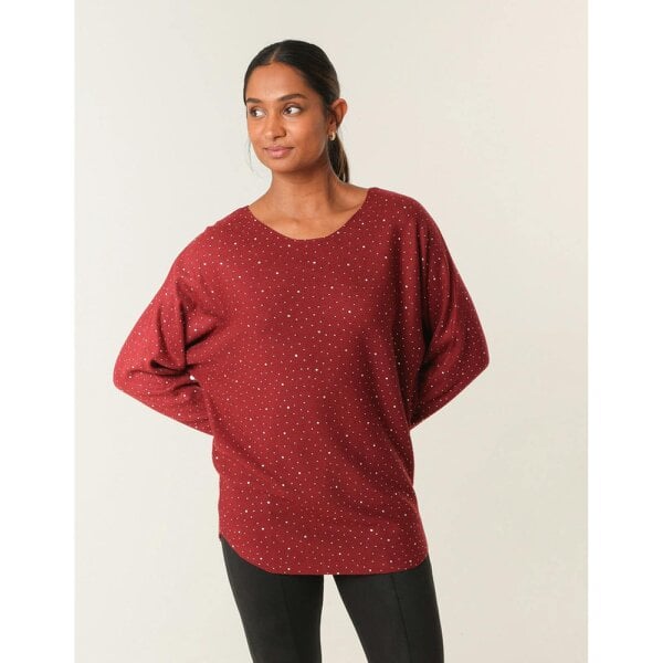 Blue Vanilla Jumper With Silver Rhinestones