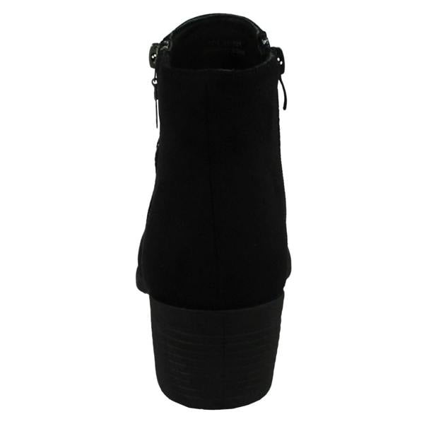 Spot On Ladies Spot On Mid Heel Ankle Boots F51168