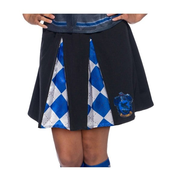 Harry Potter Girls Ravenclaw Skirt - Black/Blue/White