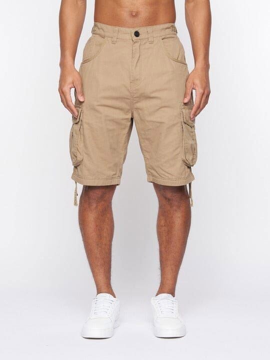 Crosshatch Jamstar Cargo Shorts Tan