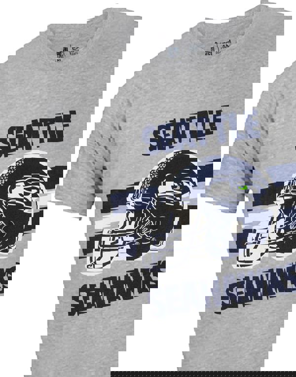 NFL Mens Grey Seattle Seahawks Short Sleeved T-Shirt