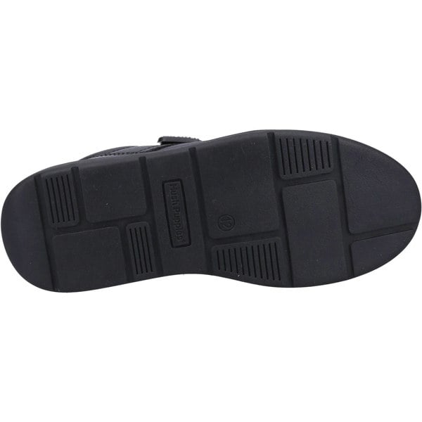 Hush Puppies Rowan SNR Leather Boys's Black Lace-Up Shoes