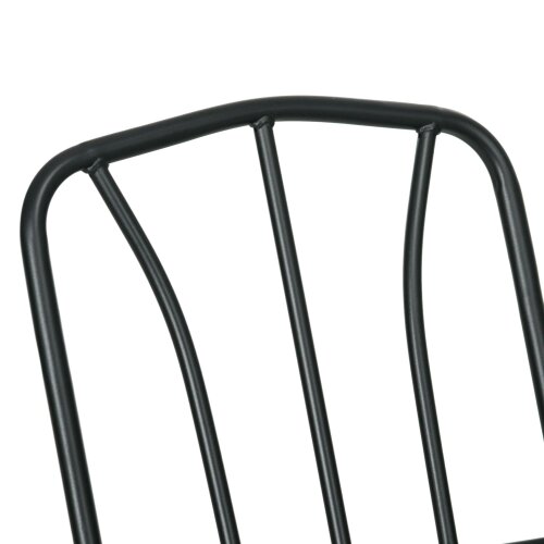 Wyld Haus Seriva 6 Seater Cream Garden Dining Set with Black Metal Frame
