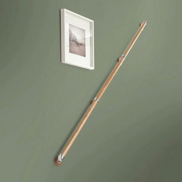 Cheshire Mouldings Rail in a Box (Pine / Oak) & (Nickel / Chrome) Complete Set (L) 3.6m