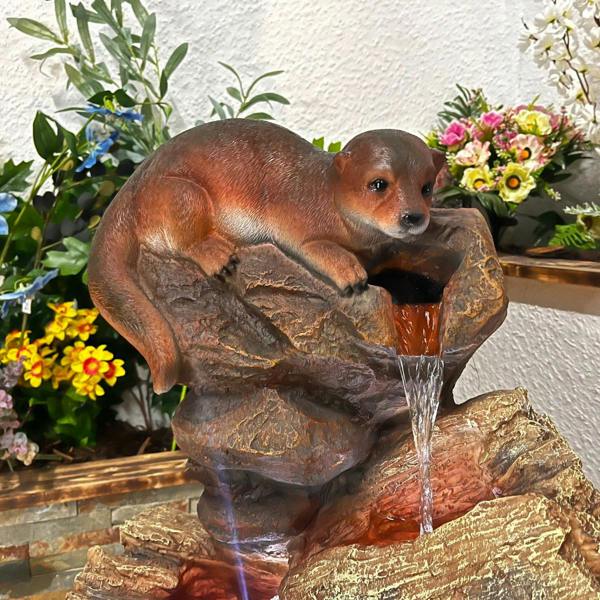 Tranquillity Water Features Curious Otters Animal Animal Fountain Water Feature