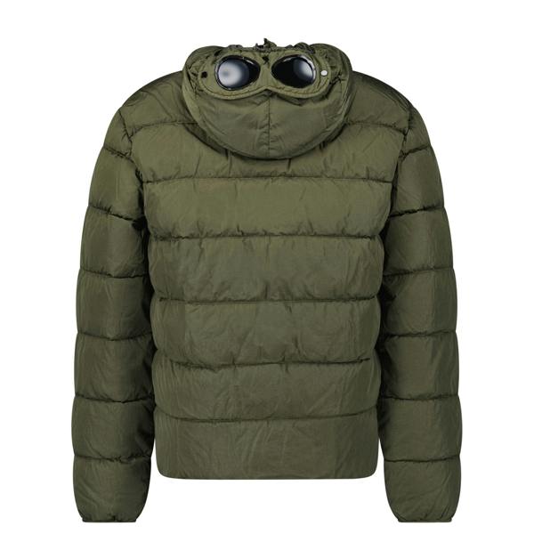CP Company Chrome- R Goggle Down Jacket Khaki - chancefashionco