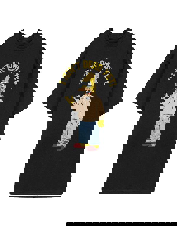 The Simpsons Mens Black I Ain't Dead Yet Short Sleeved T-Shirt