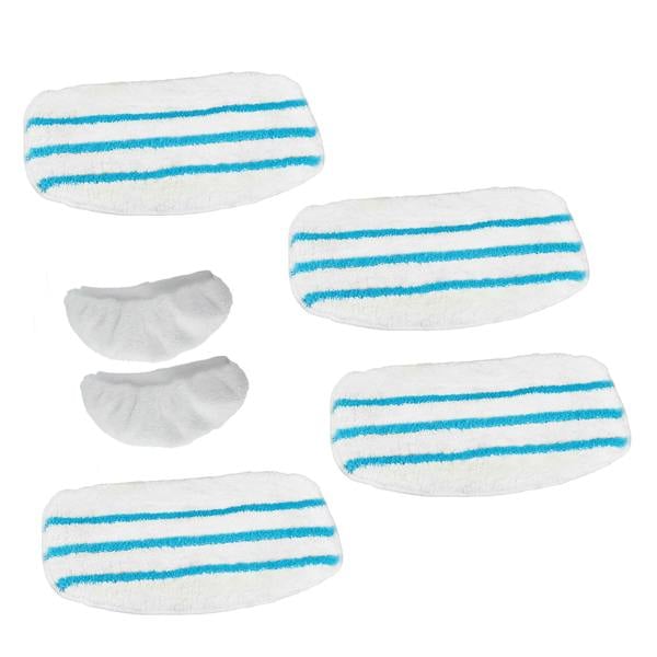 Cooks Professional Zennox Steam Mop Microfibre Head Refill Pack (6 Pack) – 4 Mop Pads + 2 Handheld Pads
