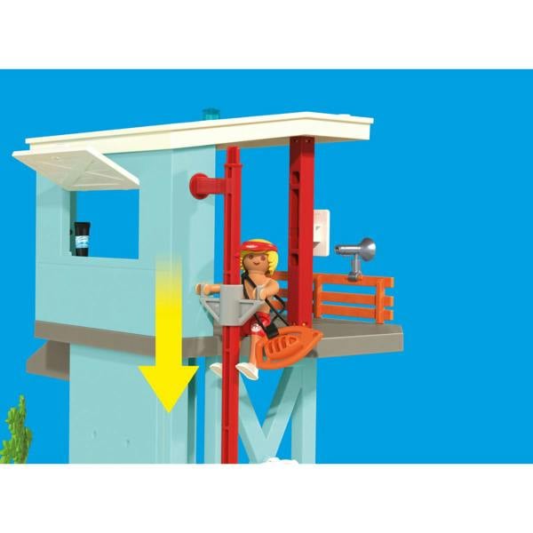 Playmobil Lifeguard Tower with Beach Buggy - 71903 Playset