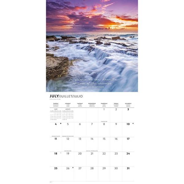 Tranquility Calendar 2027, Wall Calendars, Month To View, Lifestyle, Gift