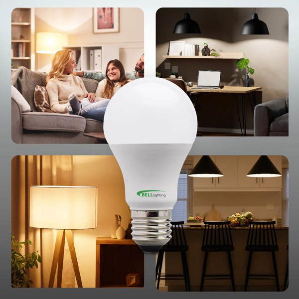 BELL Lighting Dimmable E27 GLS Edison Screw 8.1W LED Light Bulbs
