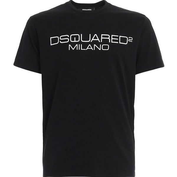 Dsquared2 Cool Fit Milano Logo Black T-Shirt