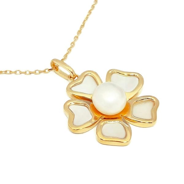 LENAE Jeanne Pearl Pendant Necklace - Gold Vermeil