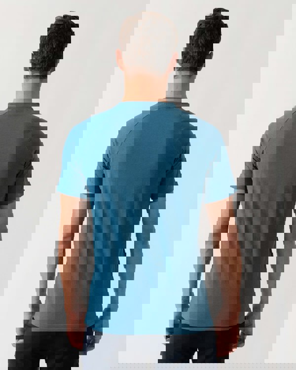 BOSS Orange Mens Slim Fit Beach T-Shirt - Open Blue 471