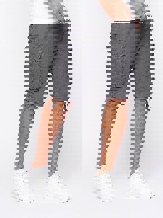 Crosshatch Jamstar Cargo Shorts Charcoal
