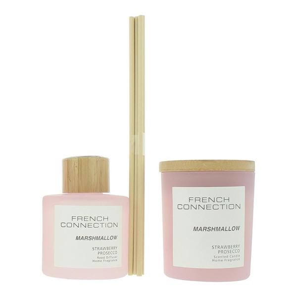 French Connection Pastel Collection Marshmallow Diffuser 100ml + Candle 130g