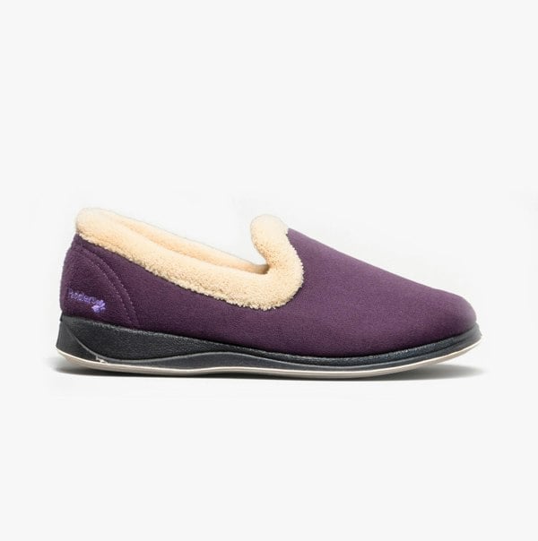 Padders REPOSE Womens (EE Fit) Full Slippers Lilac